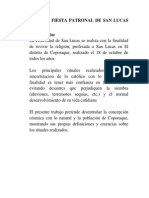 Informe de Trabajo de Campo, Fiesta Patronal Coporaque