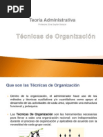 Técnicas de Organización