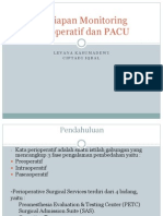 Persiapan Monitoring Perioperatif Dan PACU