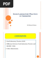 Good Laboratory Practice in Chemistry