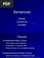 Simple Compound Complex Sentences