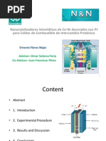 Nanocatalizadores Bimetálicos de Co-Ni Decorados Con PT para Celdas de Combustible de Intercambio Protónico