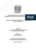 La Novela de Guerrilla en Mexico y El Poder de Los Espacios Legibles-Libre