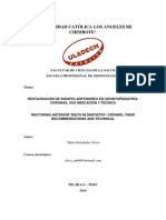 Restauración de Dientes Anteriores en Odontopediatría PDF