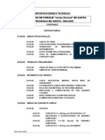 Especificaciones Tecnicas Terminado