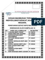 Kesan Mahmudah Terhadap Individu