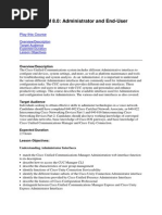 Cisco ICOMM 8.0: Administrator and End-User Interfaces: Play This Course