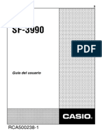 SF - 3990 - ES Manual Casio 32kb Digital Diary SF 4100