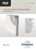 Kingspan Insulation Concrete Wall Application