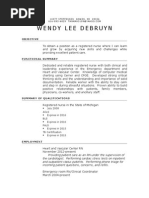 Wendy Lee Debruyn: Objective