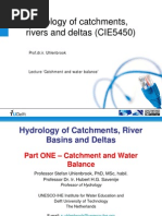 CIE5450 Hydrology Catchment and Water Balance PDF