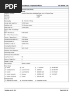 Ontario Structure Inspection Manual - Inspection Form 22