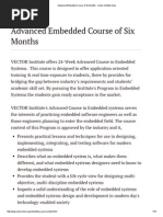 Advanced Embedded Course of Six Months - Vector Institute India