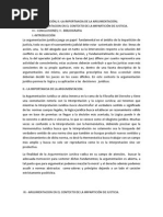 Importancia de La Argumentacion para El Curso