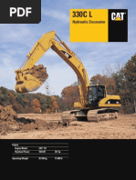 330CL Series Spec Sheet Excavator