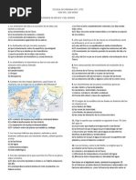 Segundo Examen Bimestral de Geografia