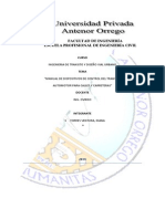 Informe Del Manual de Dispositivo de Control Del Transito Automotor para Calles y Carreteras