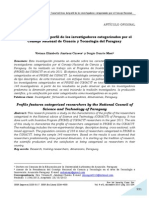 Dialnet - Caracteristicas Del Perfil de Los Investigadores Categorizados en Paraguay