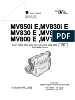 Canon MV 700-800 Series Service Manual