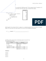 Question 1: (15 Points) : Fall 2014 Prelim 1 Solutions