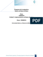 Unidad 3. Implementacion de Bases de Datos PDF