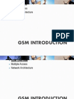 GSM Introduction: GSM Overview Multiple Access Network Architecture