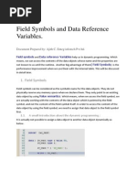 Field Symbols and Data Reference Variables