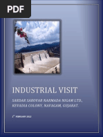 Industrial Visit: Sardar Sarovar Narmada Nigam LTD., Kevadia Colony, Navagam, Gujarat