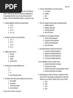 Physical Chemistry Board Exam Questions