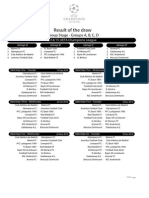 Result of The Draw: Group Stage - Groups A, B, C, D