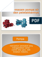 Macam-Macam Pompa Air Dan Peletakkannya