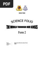 Science Folio Form 2: The World Through Our Senses