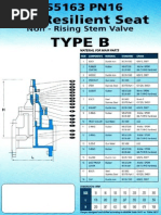 Sluice Valve Dimension