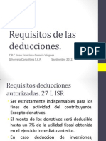 Deducciones ISR Y CFF