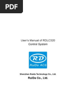 Users Manual of Rdlc320 Control System