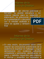 Informe de La Auditoría de Gestión