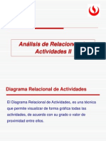 9 - Análisis Relacional de Actividades II