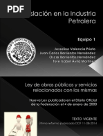 Legislación en La Industria Petrolera