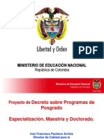 Iván Francisco Pacheco Arrieta Director de Calidad para La Educación Superior