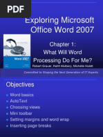 Exploring Microsoft Office Word 2007 Ch1