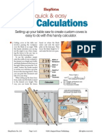 Cove Calculations