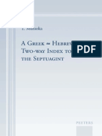 T. Muraoka A Greek-Hebrew Aramaic Two-Way Index To The Septuagint 2010 PDF