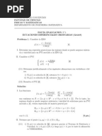 Pauta de Evaluacion Ecuaciones Diferenciales