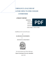 Performance Analysis of Refrigerator Using Water Cooled Condenser