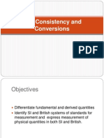 PHYS 51 Unit Consistency and Conversions