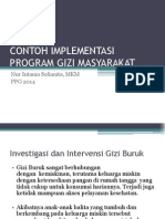 Contoh Implementasi Program Gizi Masyarakat