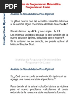 PL Analisis de Sensibilidad