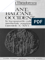 Răzvan Theodorescu Bizanţ Balcani Occident La Inceputurile Culturii Medievale Romaneşti PDF