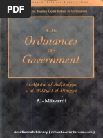 TheOrdinancesOfGovernment Al AhkamAs SultaniyyahByAbuAl HasanAliIbnMuhammadIbnHabibAl Mawardi Text