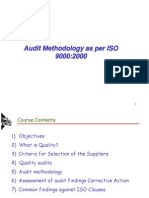 Audit Methodology As Per ISO 9000:2000